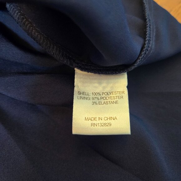 Tularosa Jaelyn Mini Dress Navy Butterfly Print Semi Sheer Flowy Boho Large NWT - Picture 15 of 16